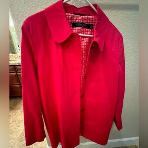 Large Petite London Fog long jacket.